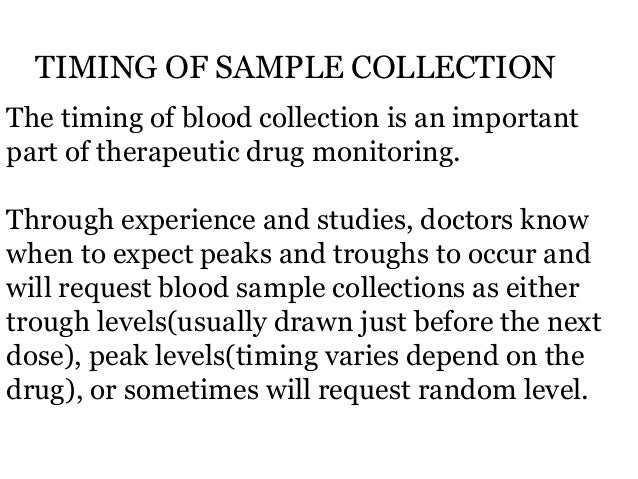 Carbamazepine Levels Timing