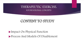 Therapeutic exercise | PPTX