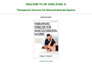 Download Pdf Therapeutic Exercise For Musculoskeletal Injuries Full