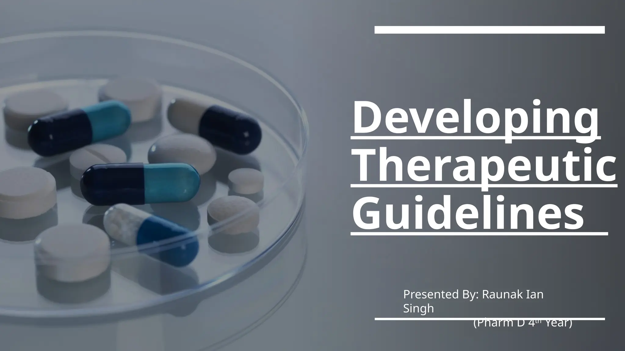 Therapeutic guidelines.pptx hospital pharmacy | PPTX