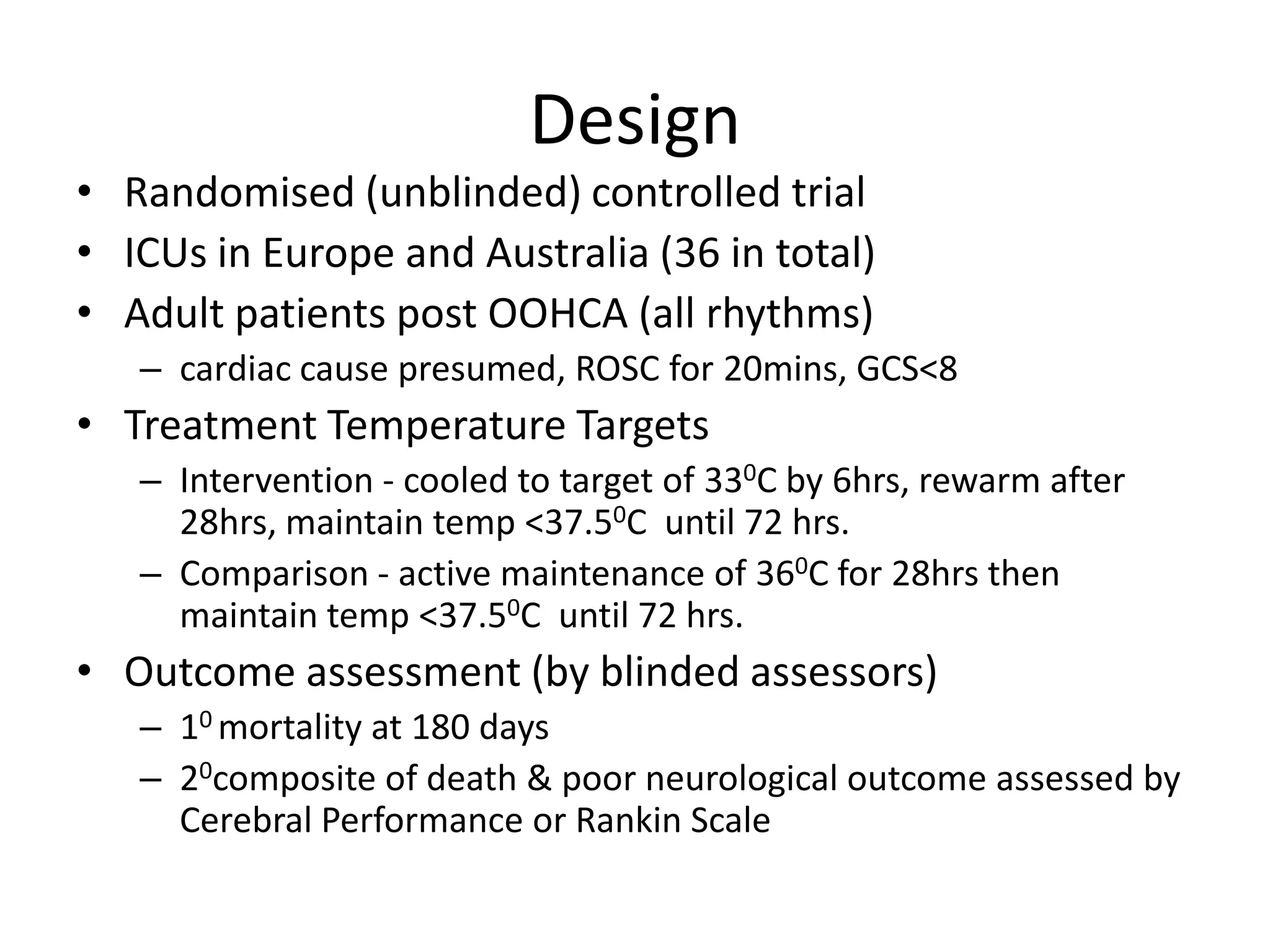 Therapeutic hypothermia - current evidence | PPTX