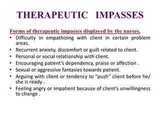Therapeutic Communication and Nurse-Patient relationship - Manulal V S ...