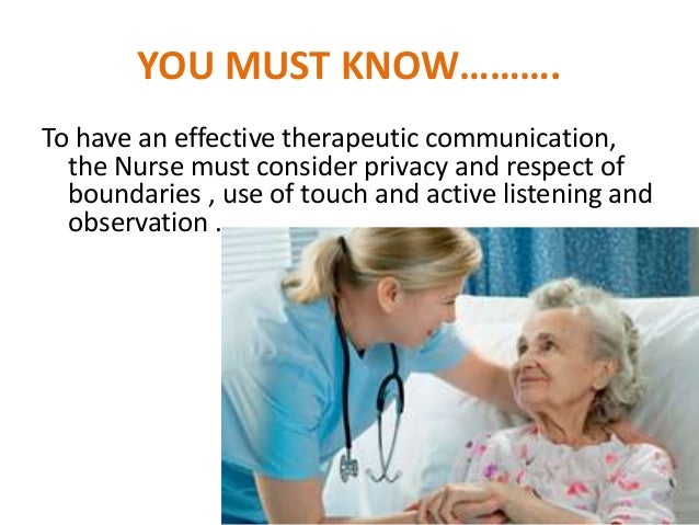 dimensions of nurse patient relationship