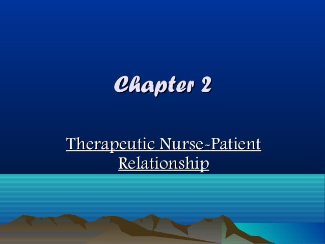 Essay in theraputic relationship
