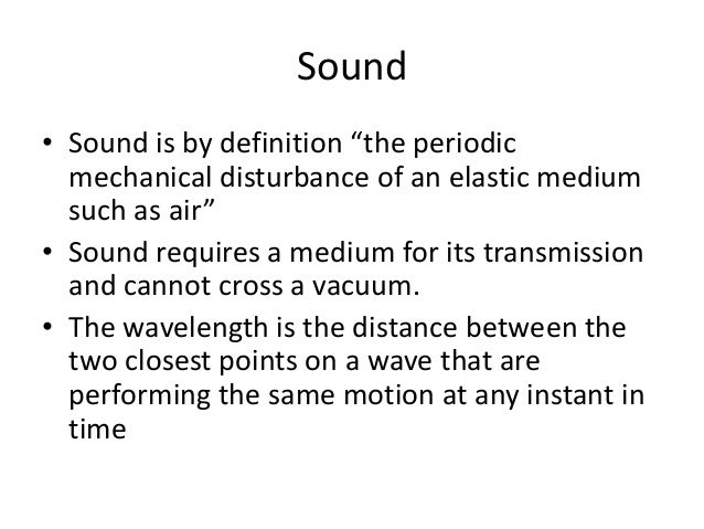 sound energy definition