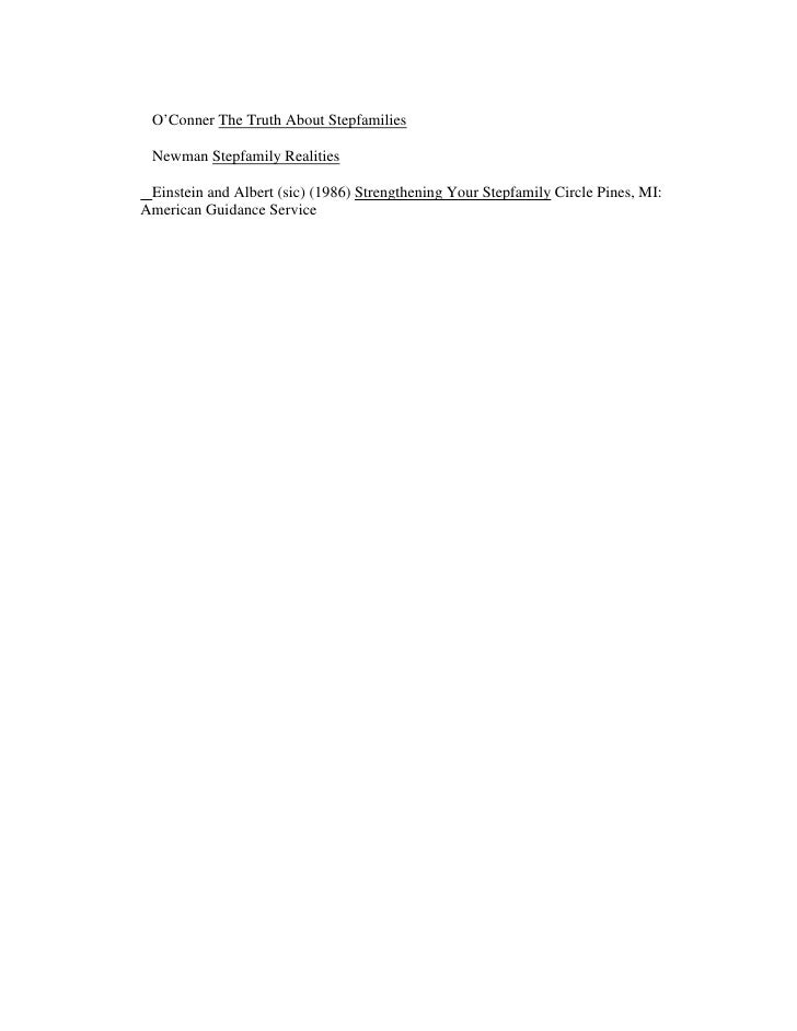 Therapy With Stepfamilies
