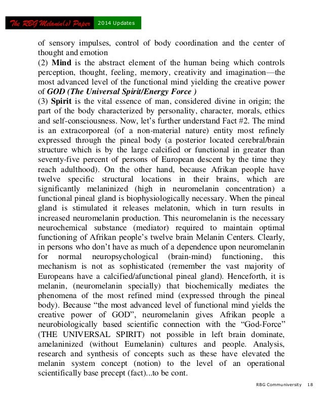 The Rbg Street Scholar Melanin Papers 2014 Updates Rbg Street Schol
