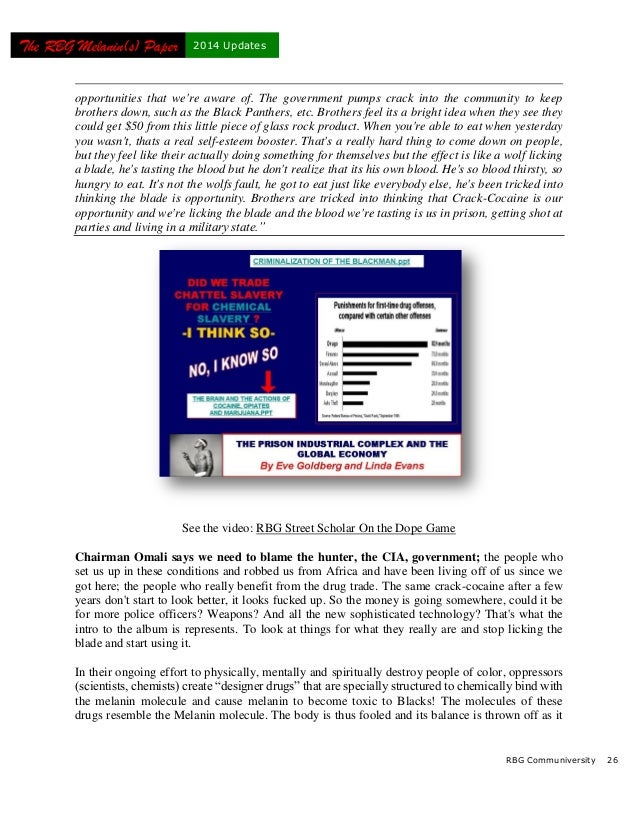 The Rbg Street Scholar Melanin Papers 2014 Updates Rbg Street Schol