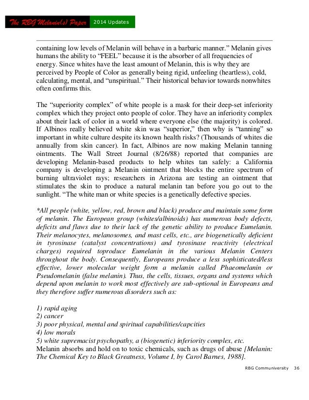 The Rbg Street Scholar Melanin Papers 2014 Updates Rbg Street Schol