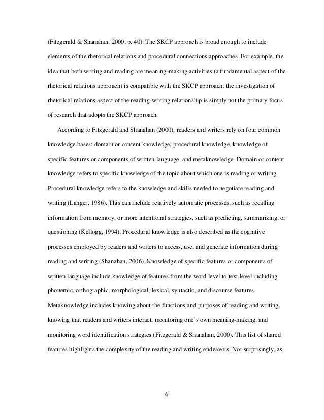the reading writing connection an investigation of the writing samples grade 7