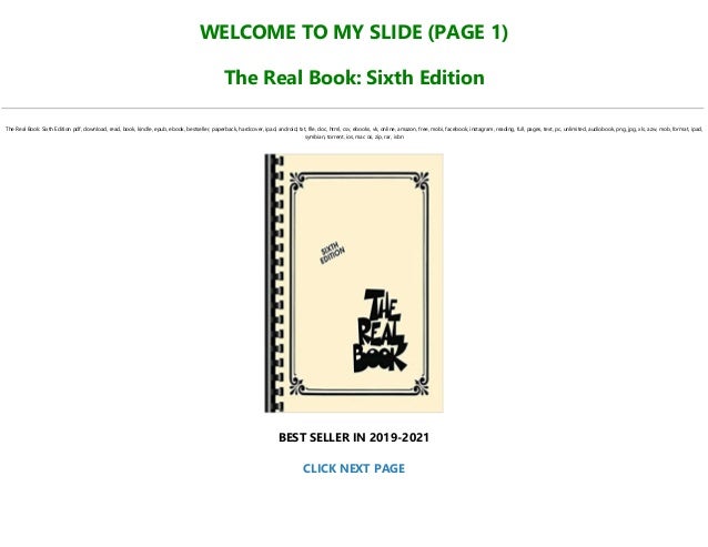 Read Pdf The Real Book Sixth Edition Full Online