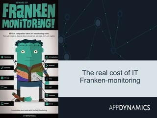 The real cost of IT
Franken-monitoring
 