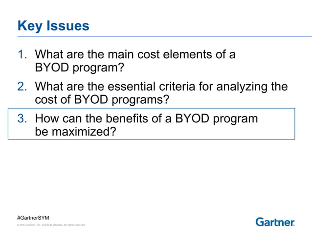 Gartner The real economics of byod PPT