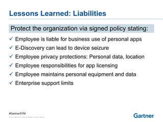 Gartner The real economics of byod PPT