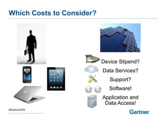 Gartner The real economics of byod PPT