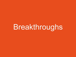Breakthroughs
 
