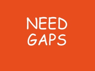 NEED
GAPS
 