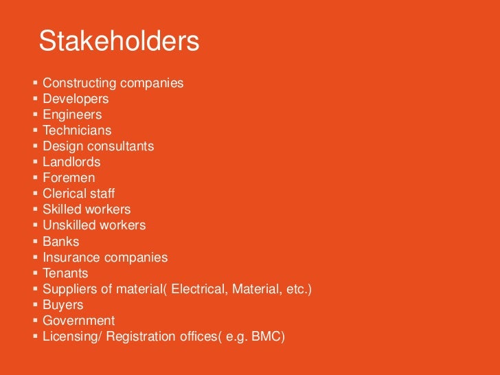 The real estate sector presentation