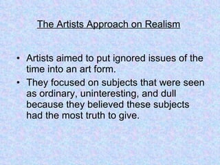 The Realistic Period | PPT