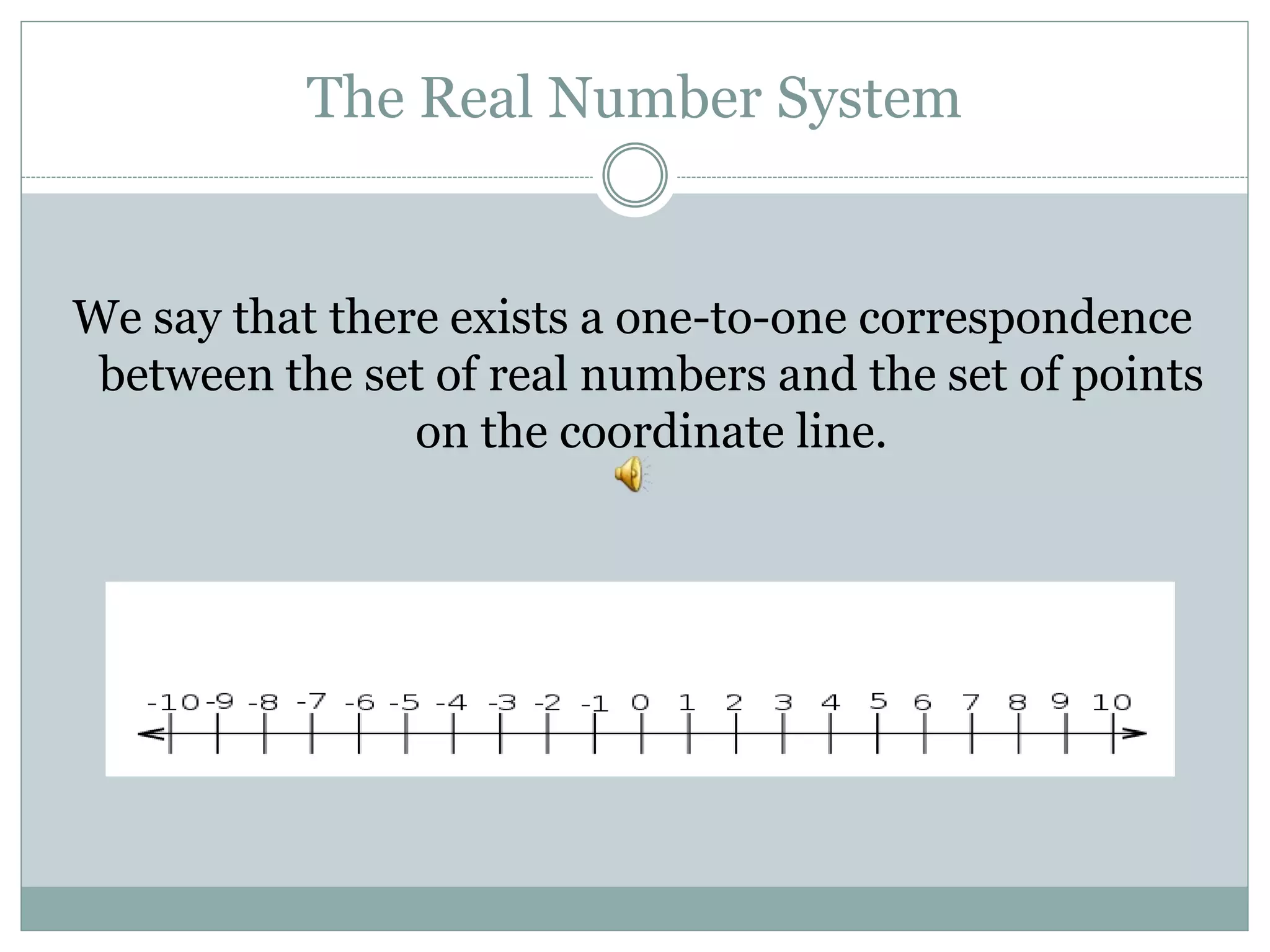 The Real Numbers | PPTX