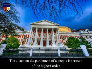 The Real Story Behind the Burning of Parliament in Cape Town