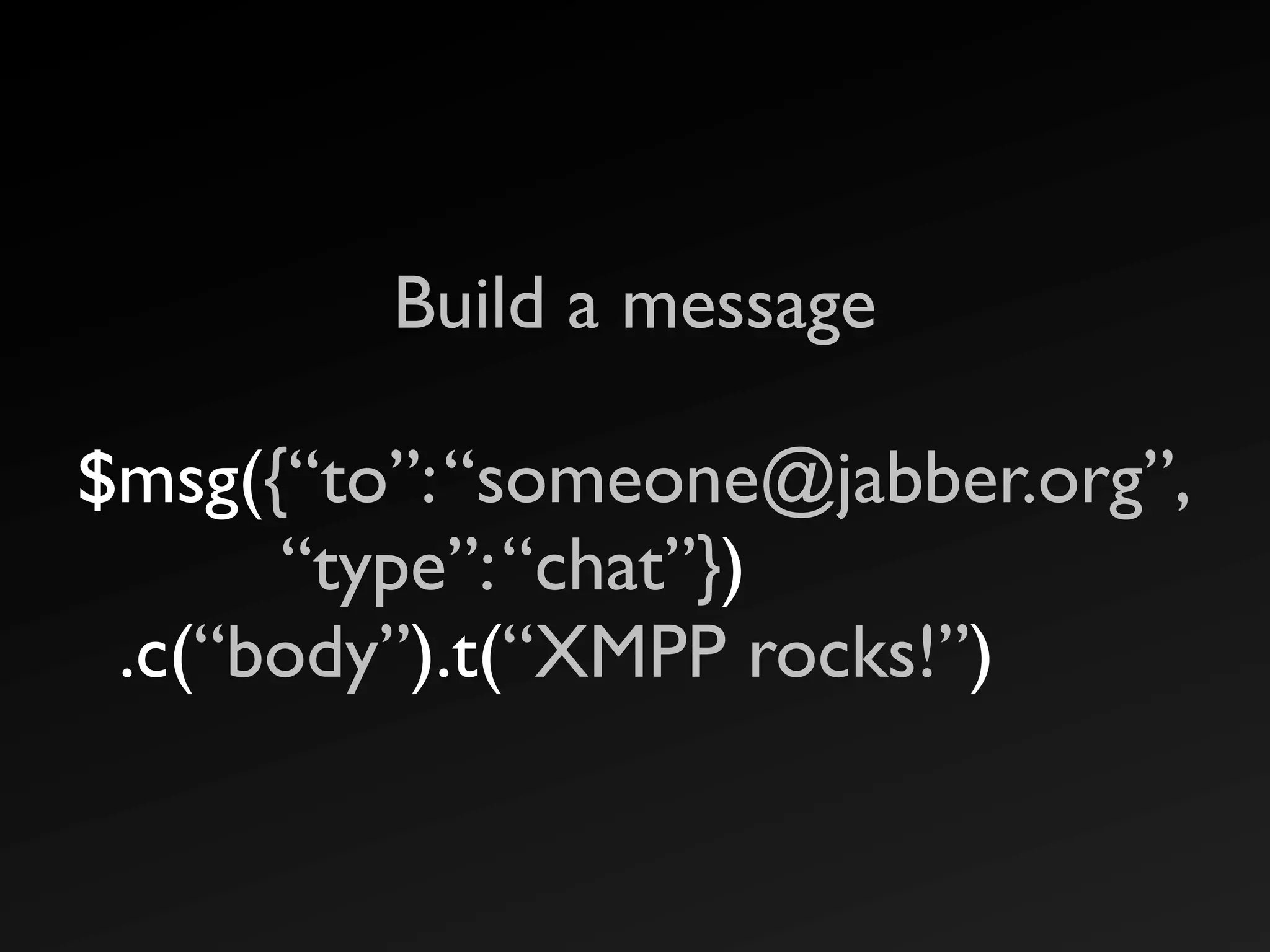 The Real Time Web with XMPP