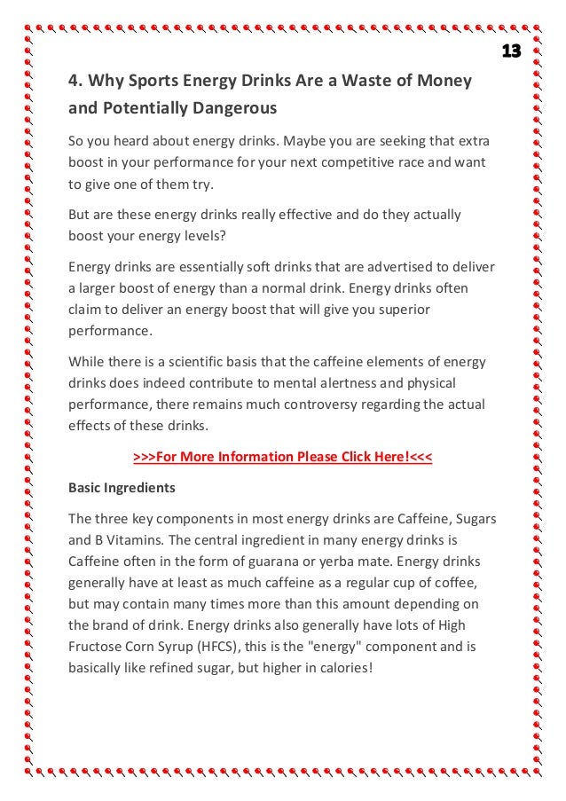 argumentative essay topics about energy drinks