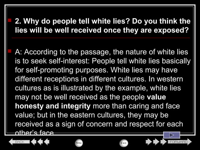 The real truth about lies | PPT