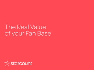 #PuttingFansFirst
The Real Value
of your Fan Base
 