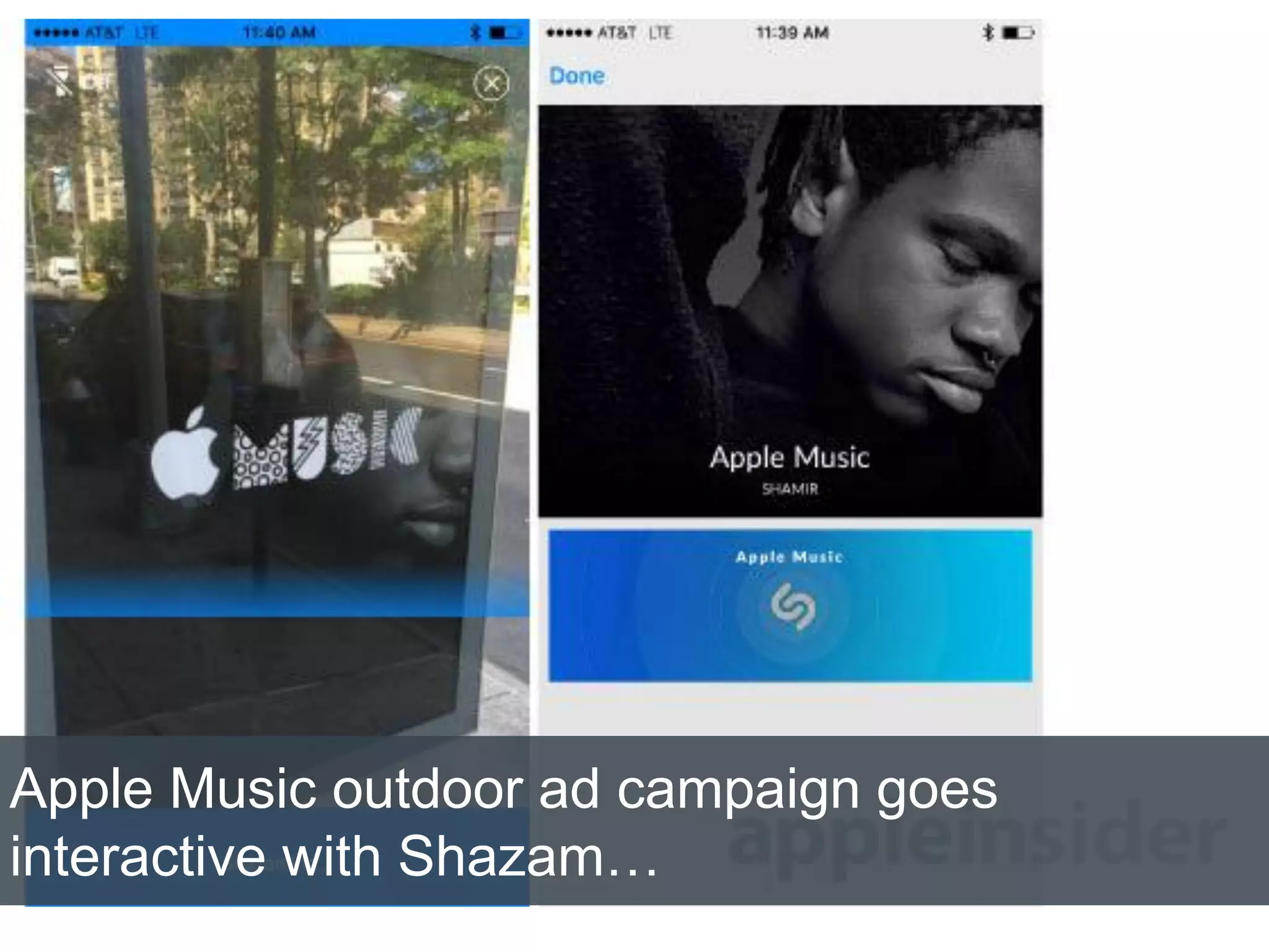 Apple Music outdoor ad campaign goes
interactive with Shazam…
 