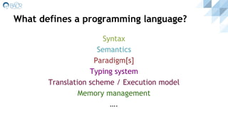 There and Back Again - A Tale of Programming Languages | PPT
