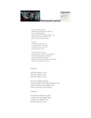 Thereason( Lyrics)

 