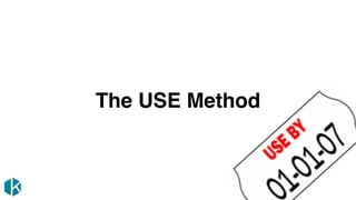 The USE Method
 