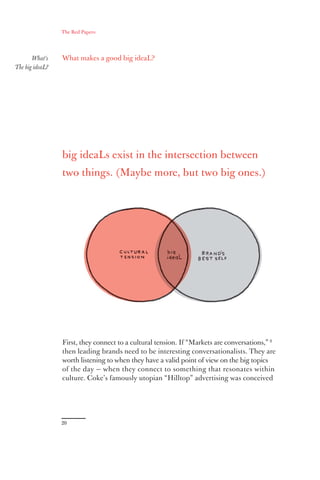 The Red Papers:




       What’s    What makes a good big ideaL?
The big ideaL?




                 big ideaLs exist in ...