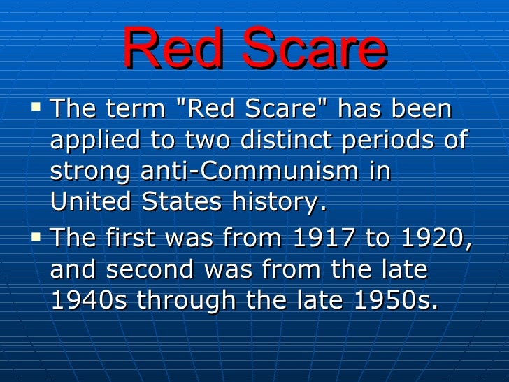 The Red Scare