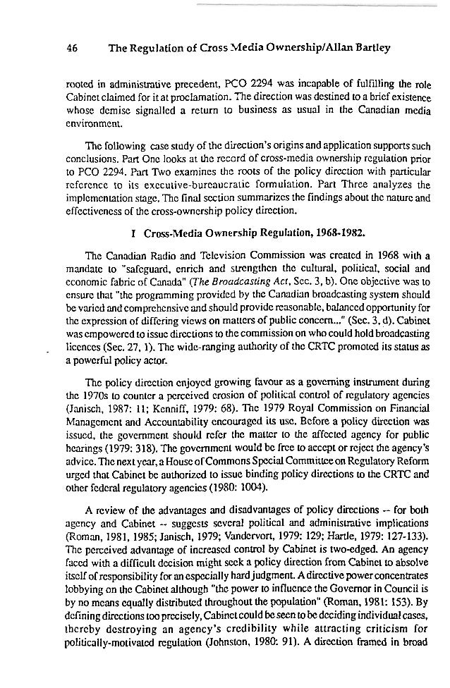Cross media ownership essays