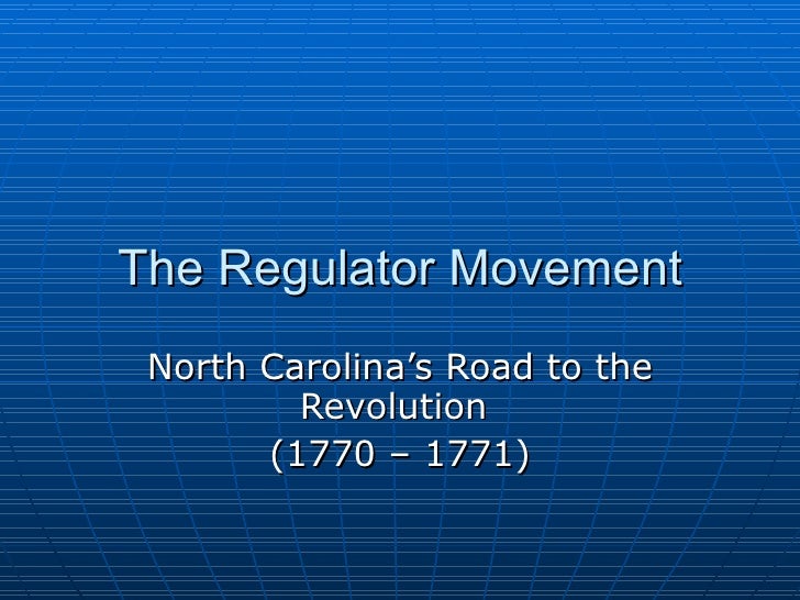 The Regulator Movement2