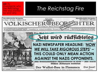 The Reichstag Fire & the Enabling Act | PPT