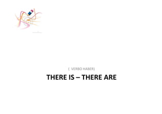 ( VERBO HABER)

THERE IS – THERE ARE
 