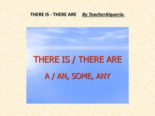 THERE IS - THERE ARE By TeacherAlqueria.
 