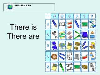 ENGLISH LAB




 There is
There are
 