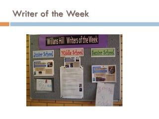 Writer of the Week
 