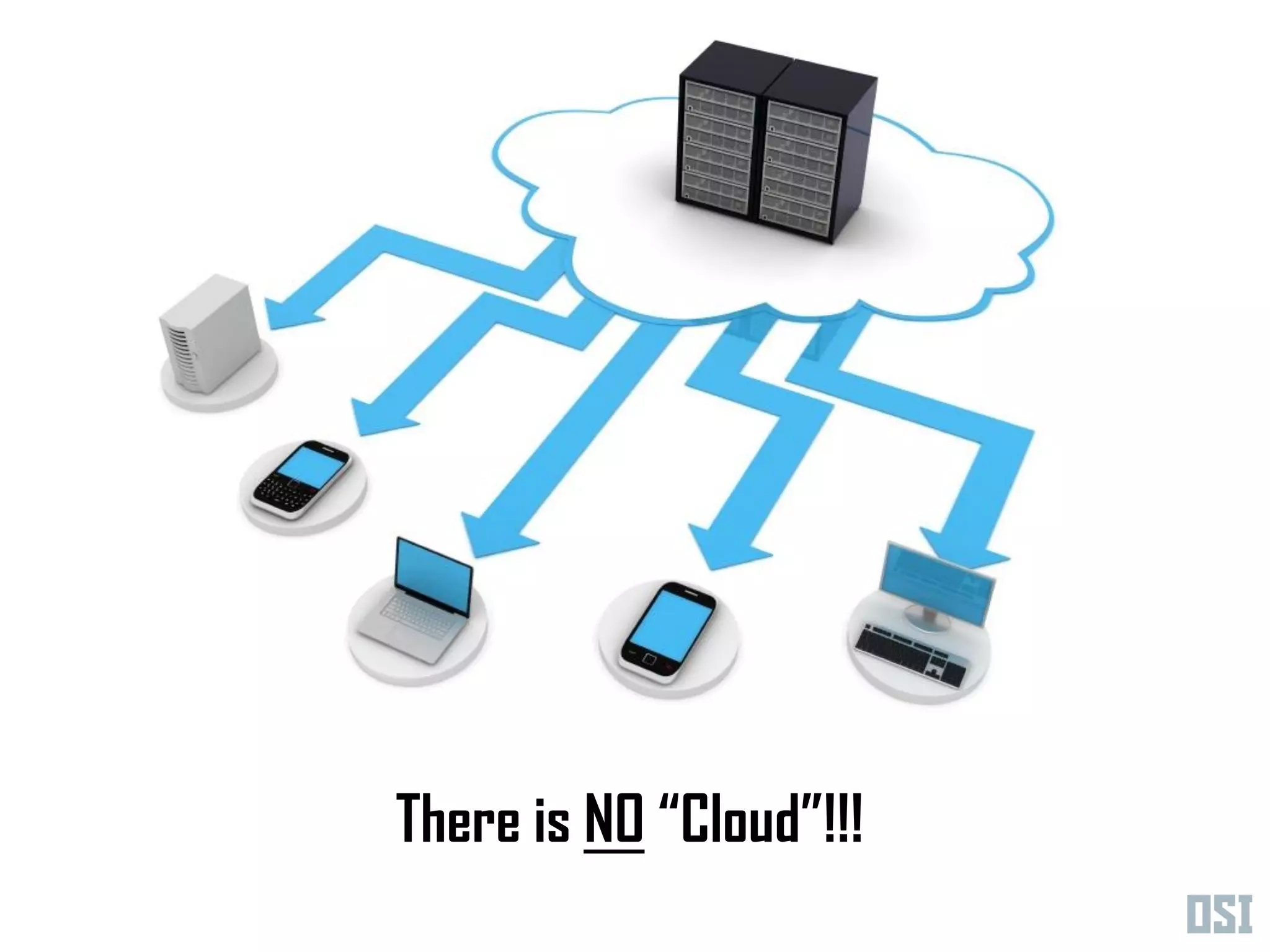 There is NO “Cloud”!!!
 