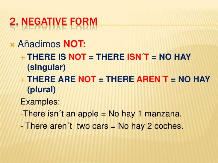 There is there are in spanish simplificado