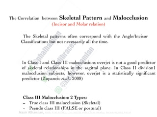 The relation between skeletal pattern and malocclusion (Incisor and ...