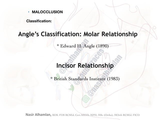 The relation between skeletal pattern and malocclusion (Incisor and ...