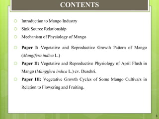 Mango Reproductive System The Relation Between Vegetative And Reproductive Physiology Of Mango | PPTX