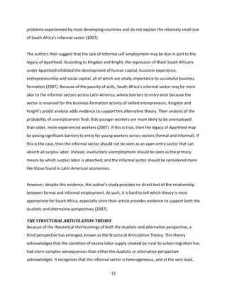 The relationship between formal and informal employment in south africa ...