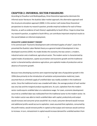 The relationship between formal and informal employment in south africa ...