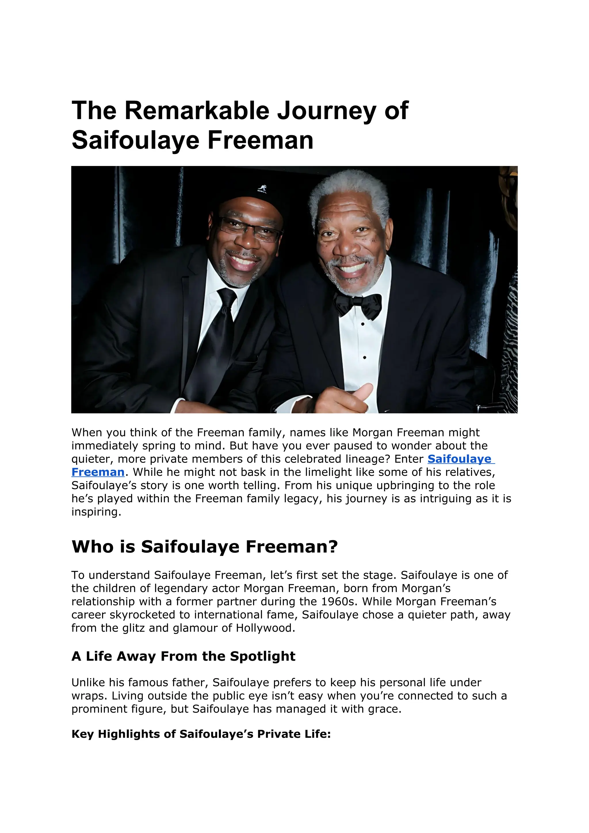 The Remarkable Journey of Saifoulaye Freeman.docx
